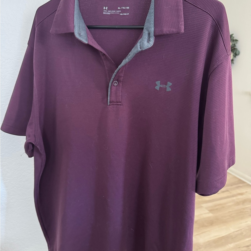 Under Armour men’s purple polo